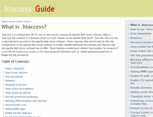 Tablet Screenshot of htaccess-guide.com